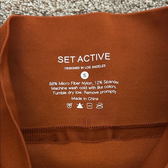 SET Active Sculpt Flex rusty orange leggings - Picture 2 of 7